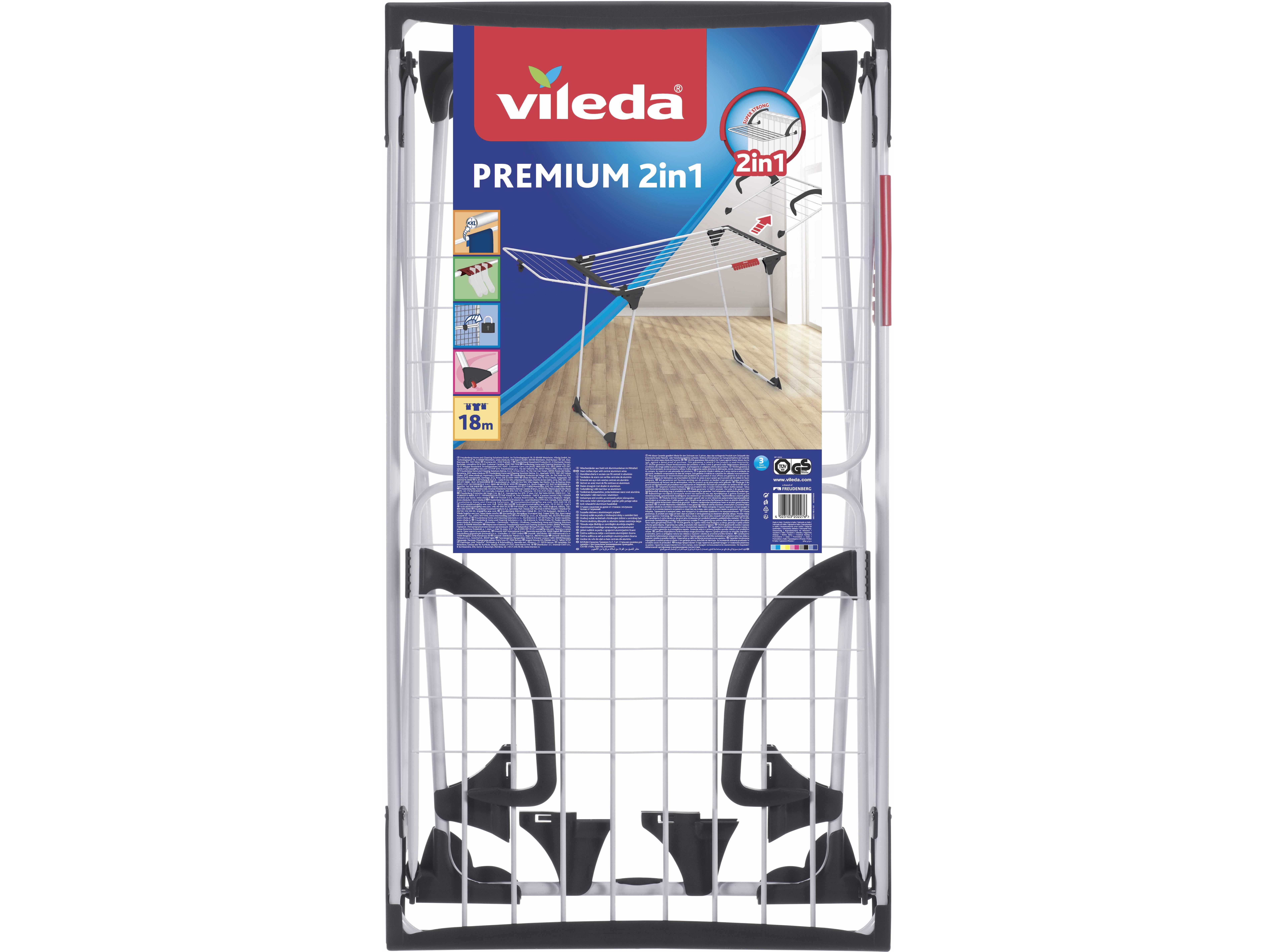 ESTENDAL CHÃO MESA PREMIUM 2 EM 1 VILEDA 18M