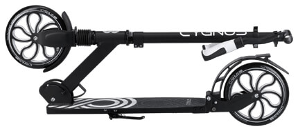 Cygnus200 mm Full Suspension Scooter - schwarz