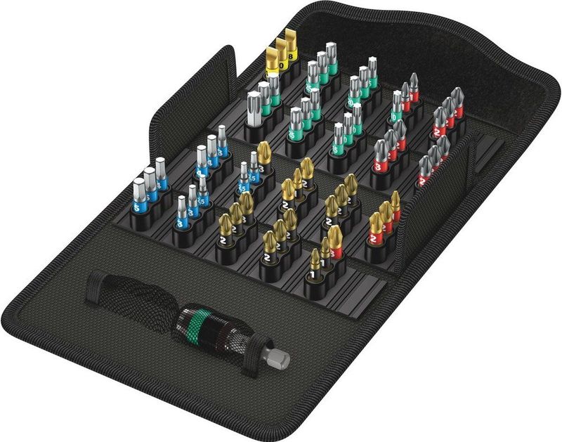 Wera - 5057909001 - 61-delige Bit-Safe Universal Bitset - Torx - Inclusief Cassette