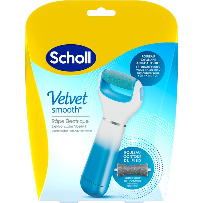Scholl Velvet SmoothElekrische Voetvijl Blauw