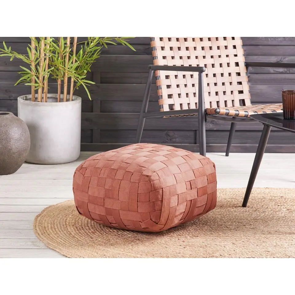 BODLA - Buitenpoef - Lichtrood - 50 x 50 cm - Synthetisch materiaal