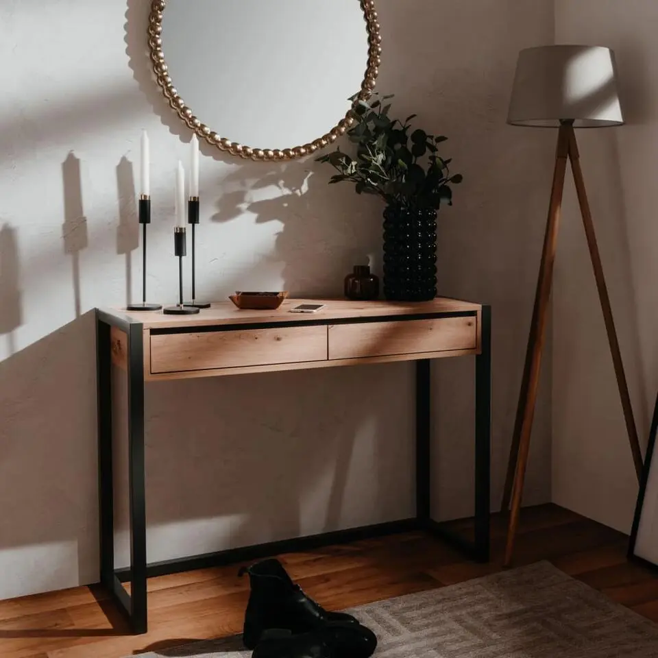 Finori - Wandtafel - Multikleur - Bewerkt hout