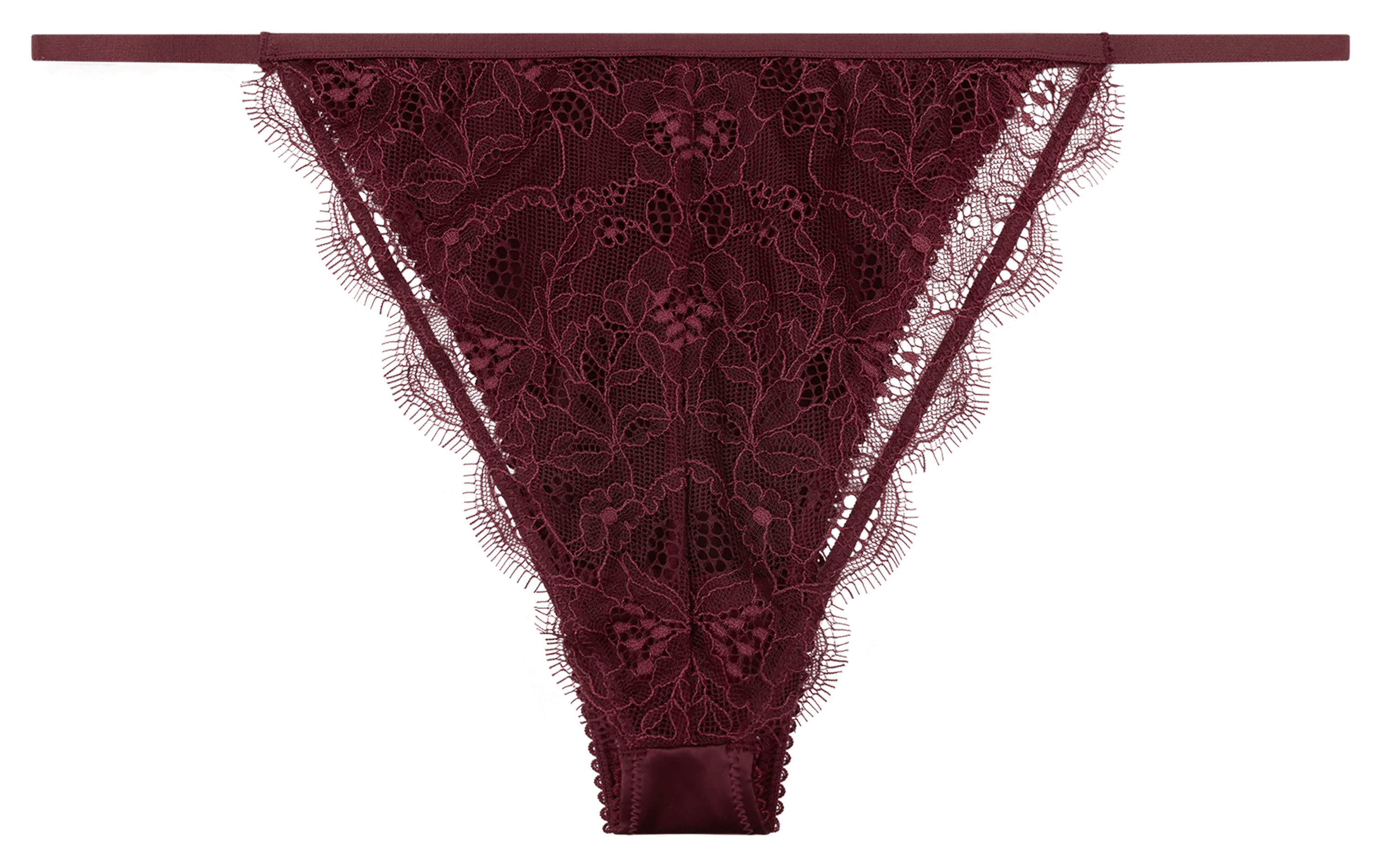 CHARLOTTE - Slip style Tanga à dentelle | Rouge