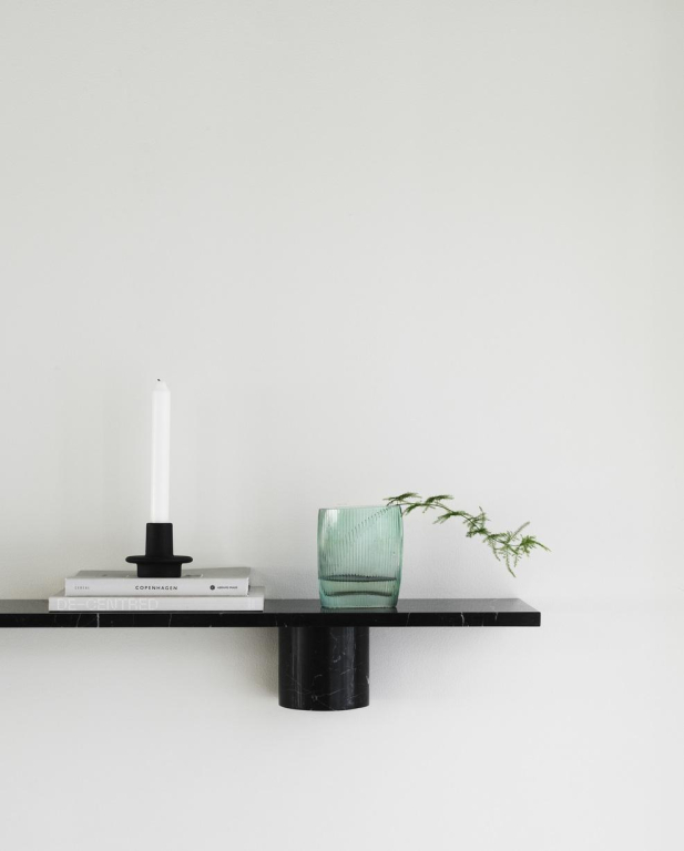 Normann Copenhagen Sten wandplank 80 Black Marble