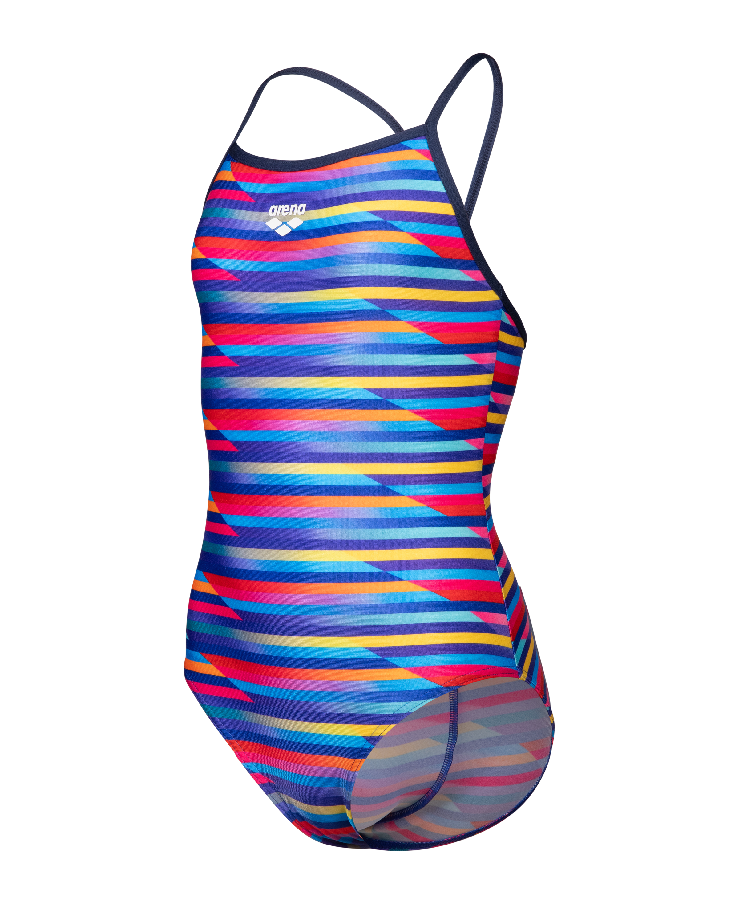 Arena Badeanzug »arena Performance Mädchen Racing Stripe Light Drop Back Badeanzug«, mit UV-Schutz UPF 50+