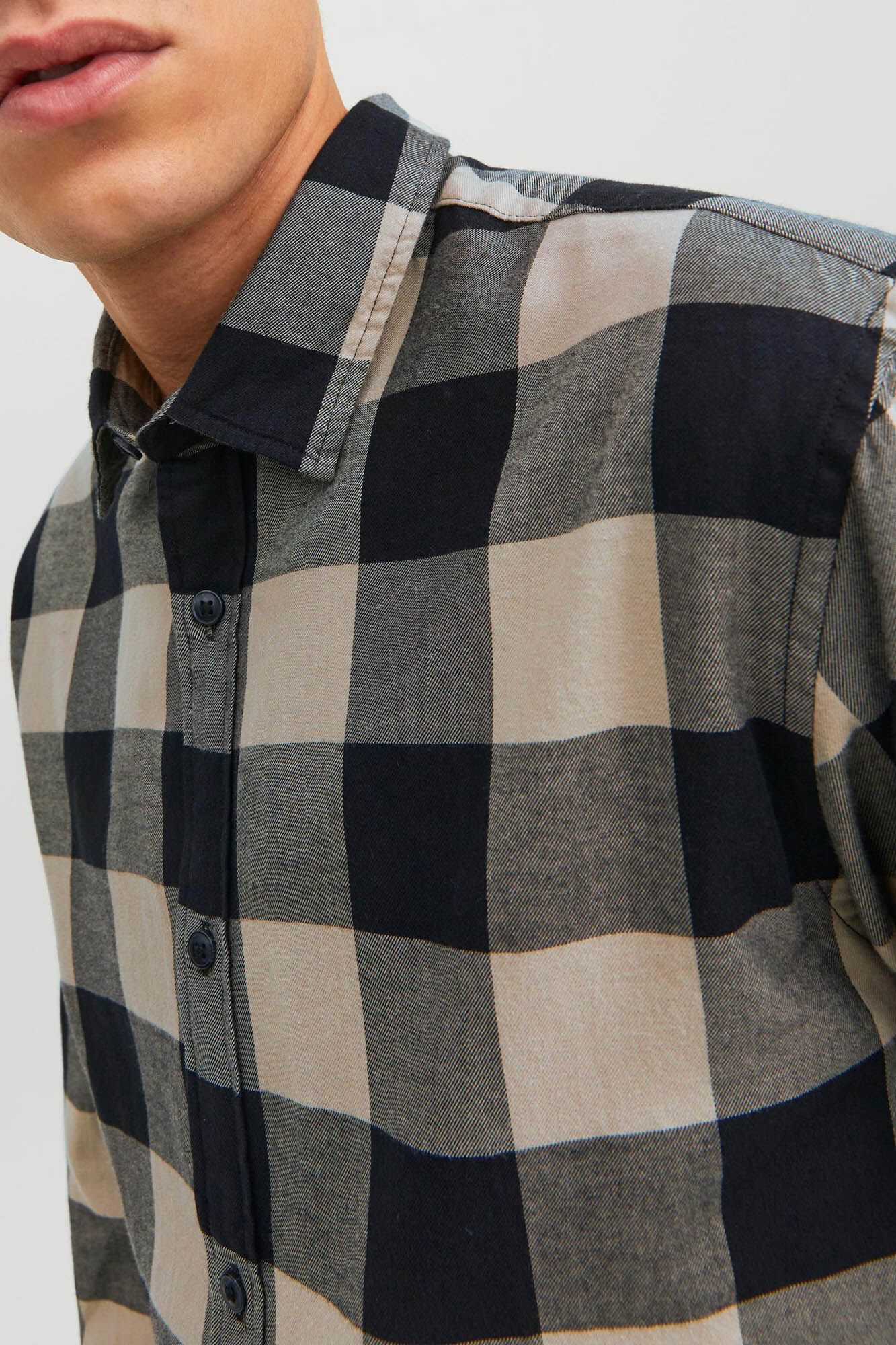 Camisa xadrez de sarja