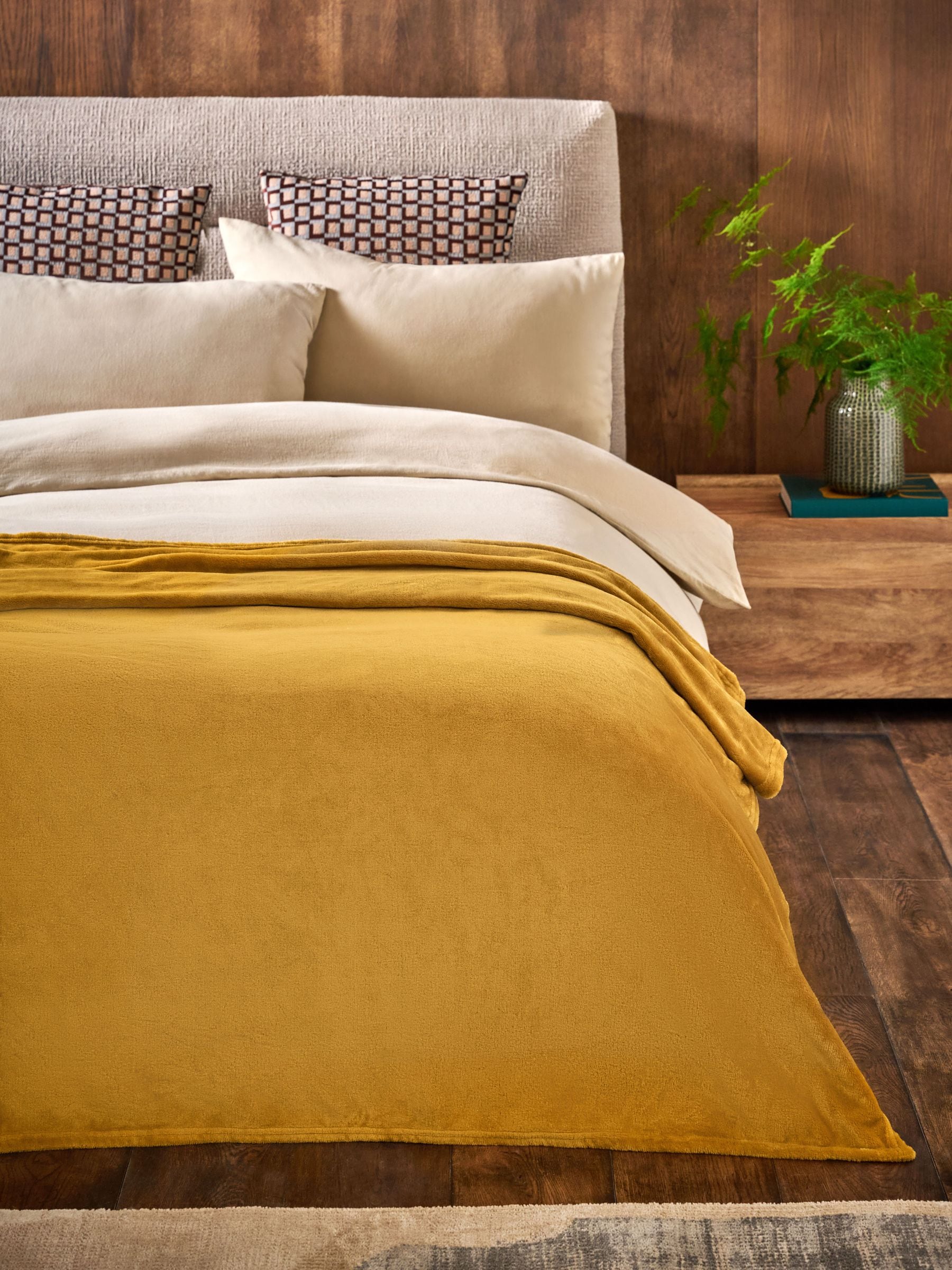 Pluche fleece sprei