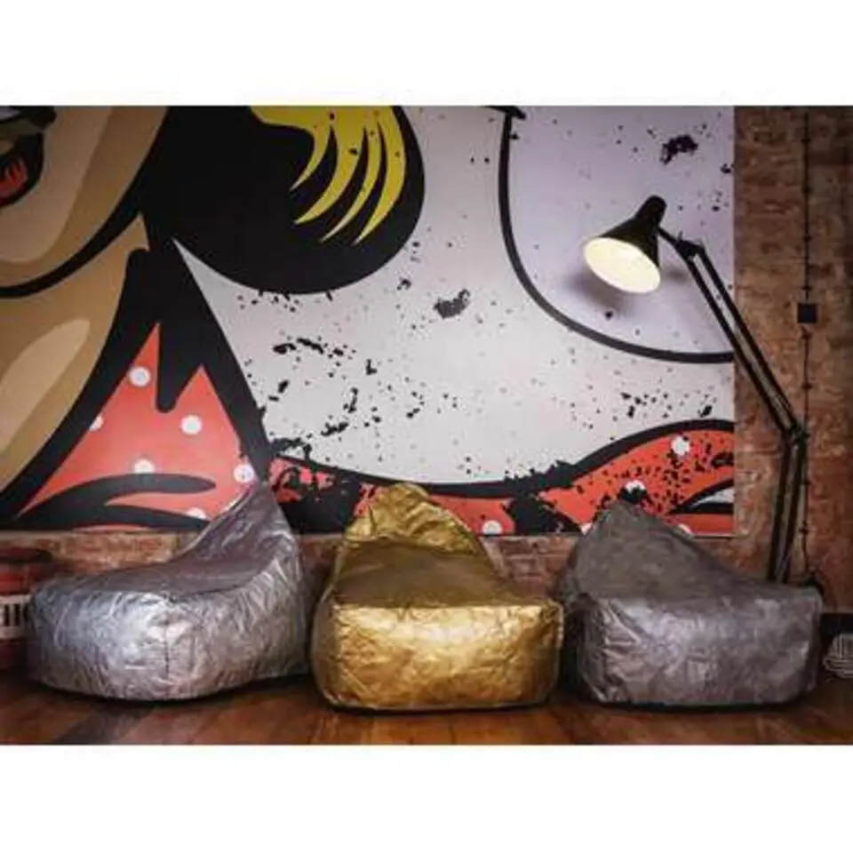 Beliani Zitzak DROP - Goud synthetisch materiaal