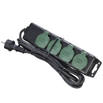 Handson Stekkerdoos 4-voudig RA IP44 3 Meter