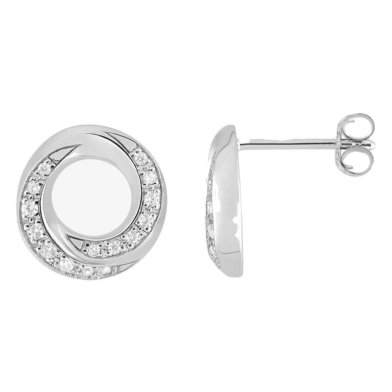 Boucles d'oreilles Femme - Oxyde de zirconium - Argent 925