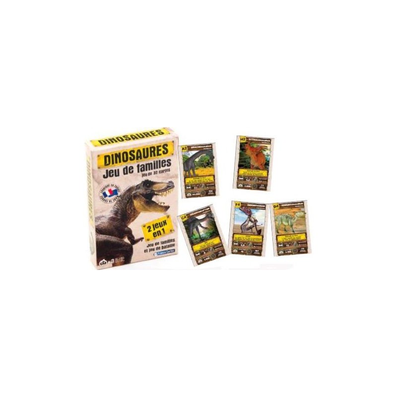 jeu des 7 familles Dinosaures