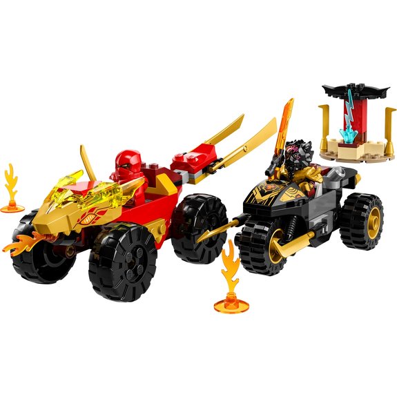 Le combat en voiture et en moto de Kai et Ras LEGO NINJAGO 71789