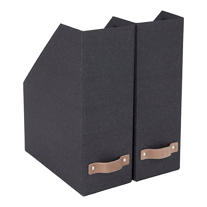 Lot de 2 range-dossiers William coloris noir