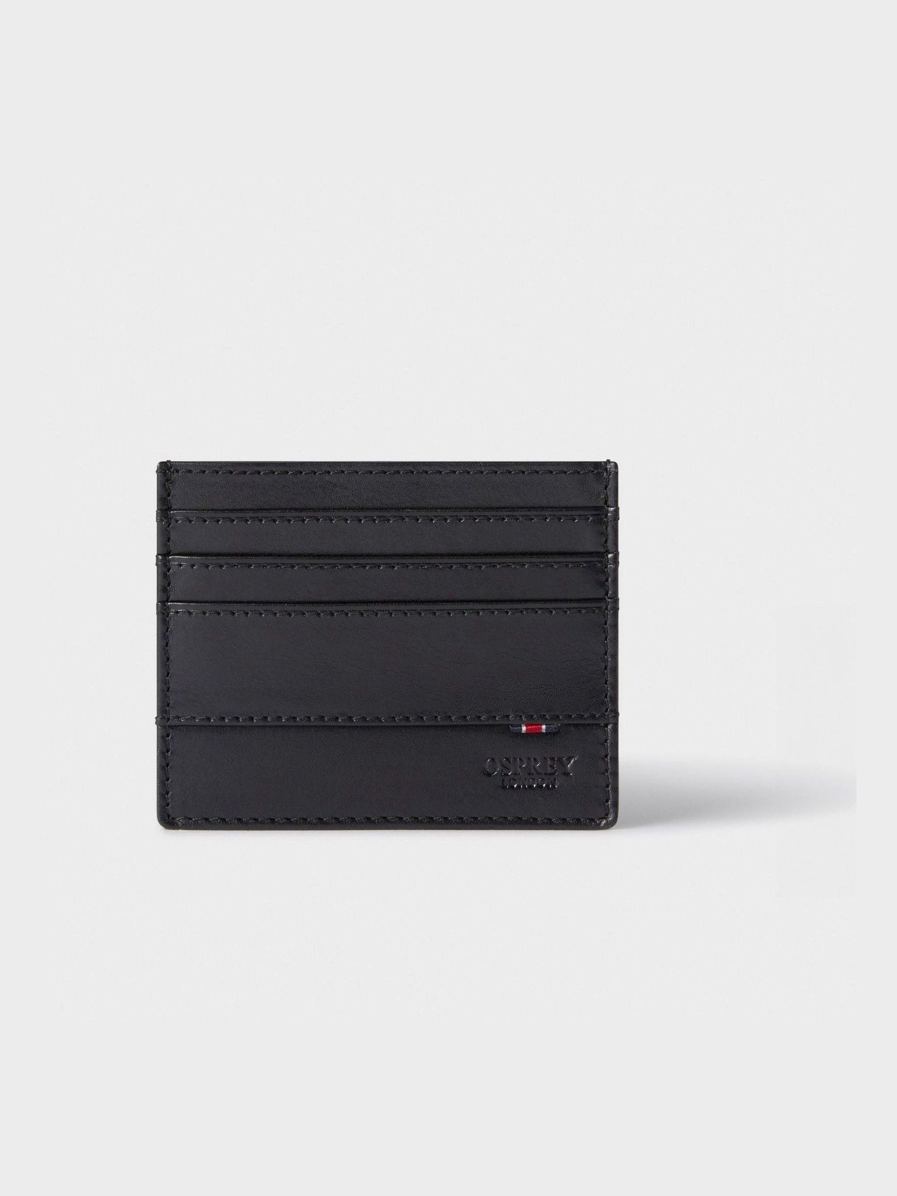 Zwart - Osprey London The London Leather Card Pouch