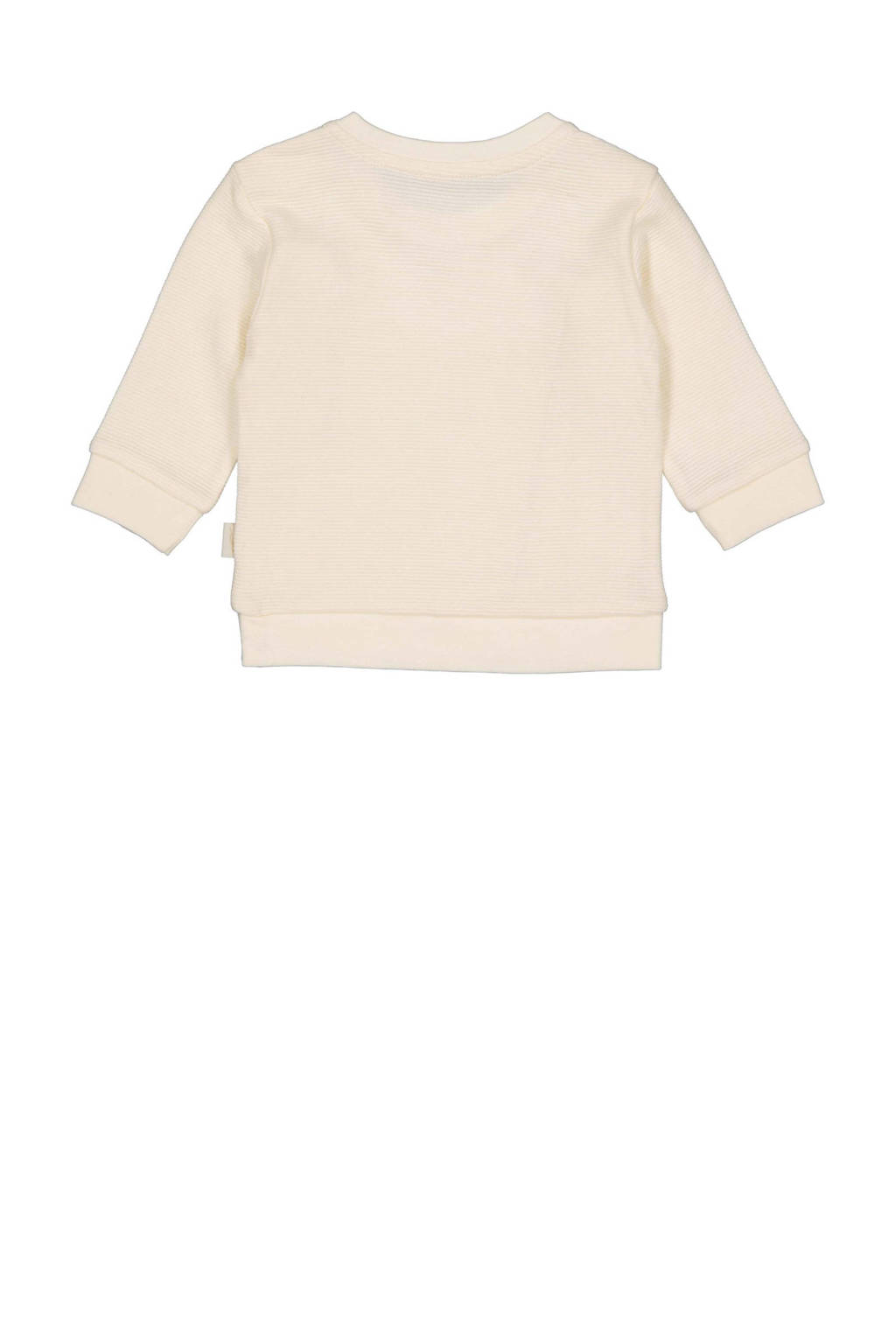 LEVV baby gestreepte sweater LNEELTJENOS offwhite