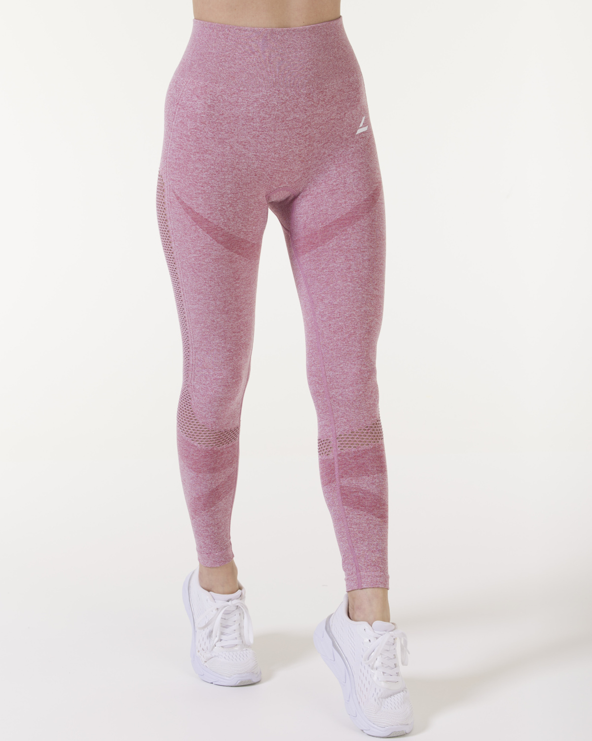 LEVITY Eclipse Mesh Tights Pink Melange