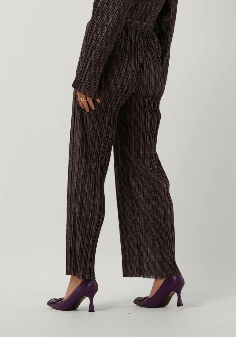 OBJECT zwarte object wijde broek lux hw pants 124