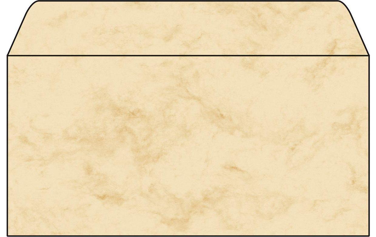Couvert DP074 Marmor beige, 50 StückUmschläge