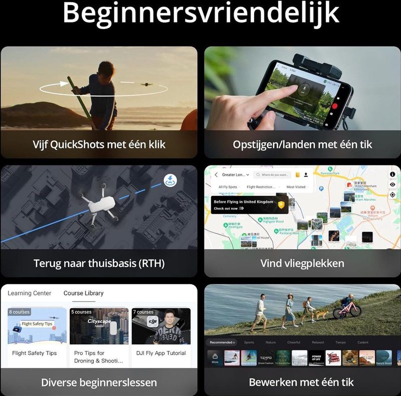 DJI - Mini 4K - Drone - Wit - Lichtgewicht
