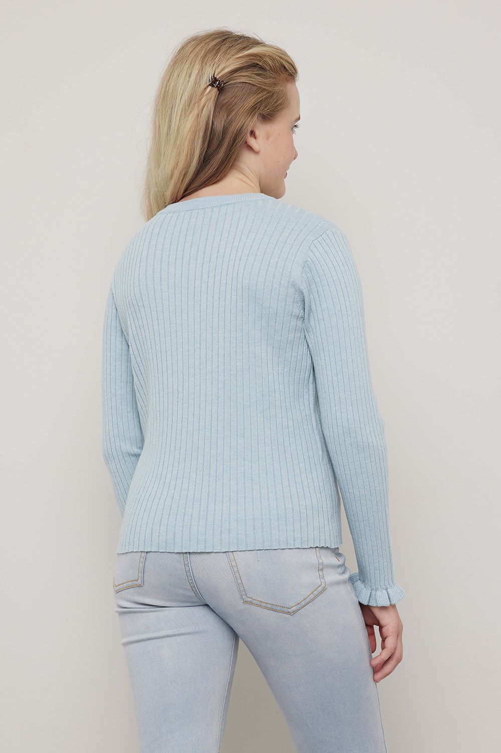Ribbestrikket genser Odette