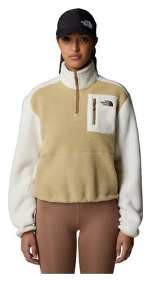 Polaire Femme The North Face Yumiori 1/4 Zip Beige/Blanc