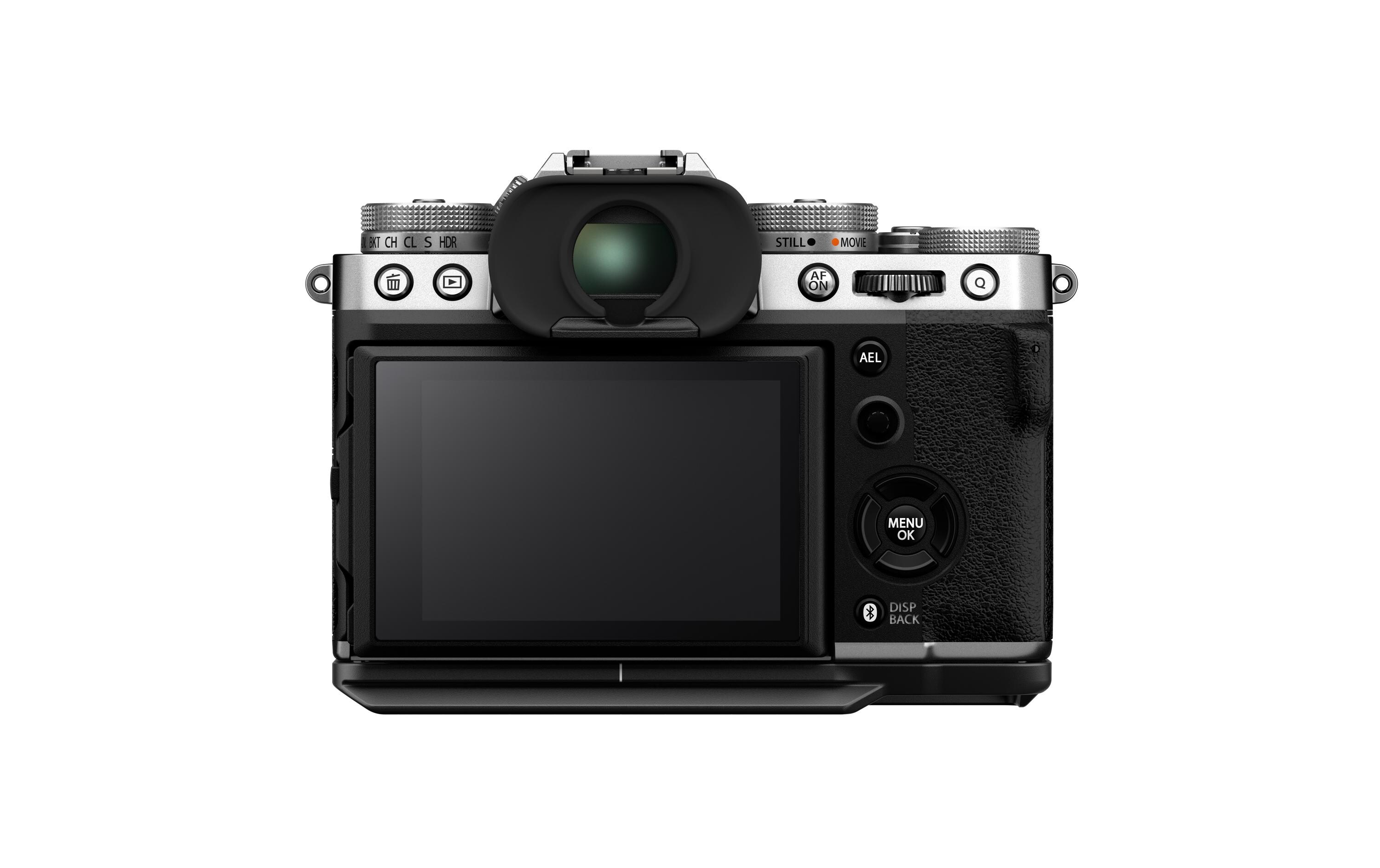 Fotokamera X-T5 Body Silber<br>Spiegellose Systemkamera mit 40.2 Megapixel-Sensor und integriertem Fünf-Achsen-Bildstabilisator