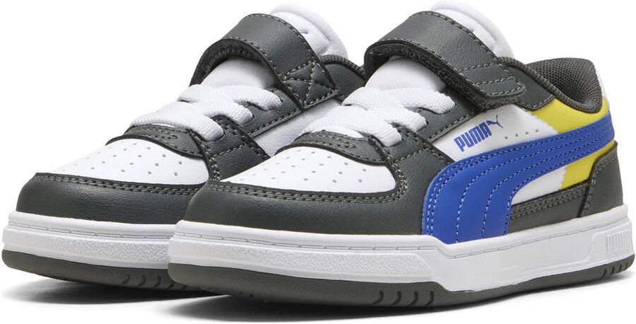 Puma Caven III Block mesh sneakers grijs kobaltblauw wit