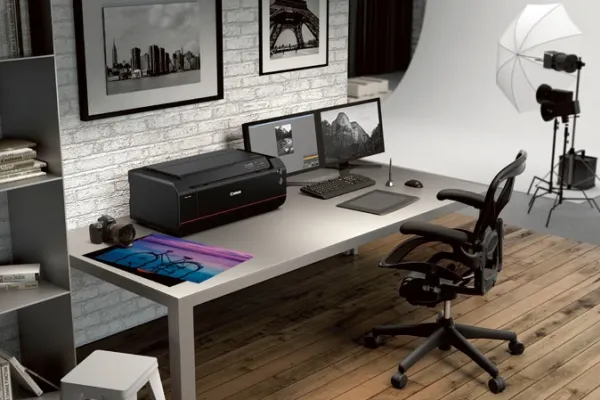 Canon imagePROGRAF PRO-1000 - Printer - farve - blækprinter - 431.8 x 558.8 mm op til 3.58 min./side (farve) - USB 2.0, LAN, Wi-Fi(n)