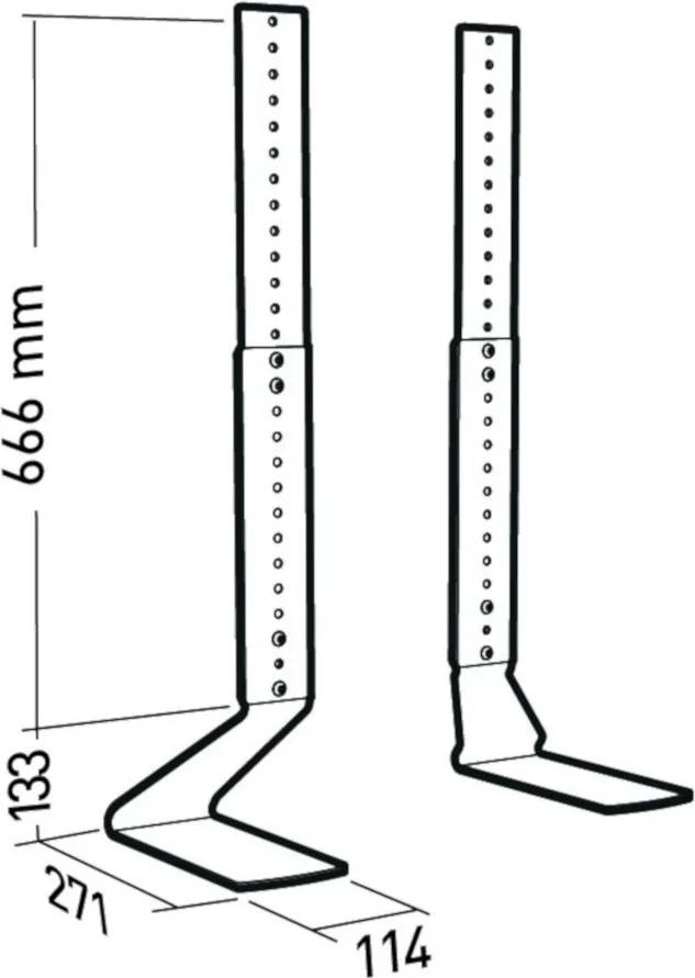 Erard Fit-Up XL Supports TV