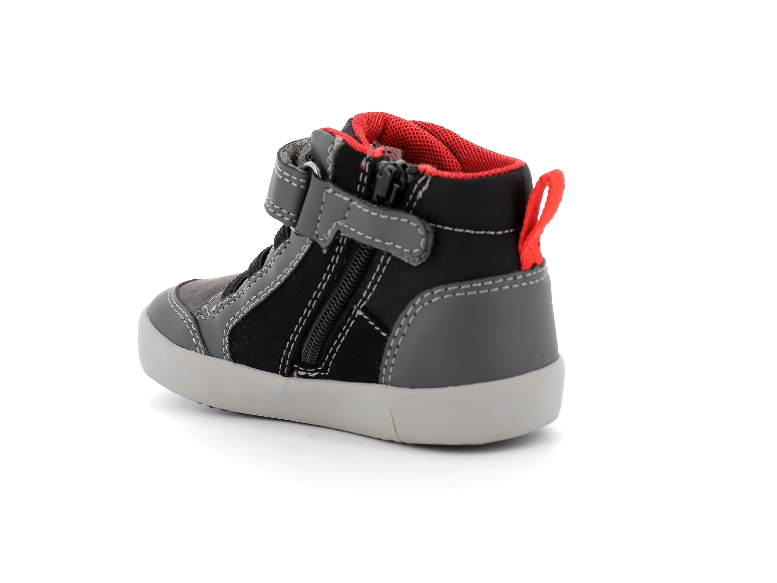 Geox-B GISLI BOY-B161NA Synthétique Noir Gris