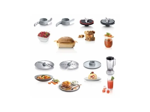 Bosch MultiTalent 3 MCM3501M -Foodprocessor 800 W - børstet rustfrit stål/sort
