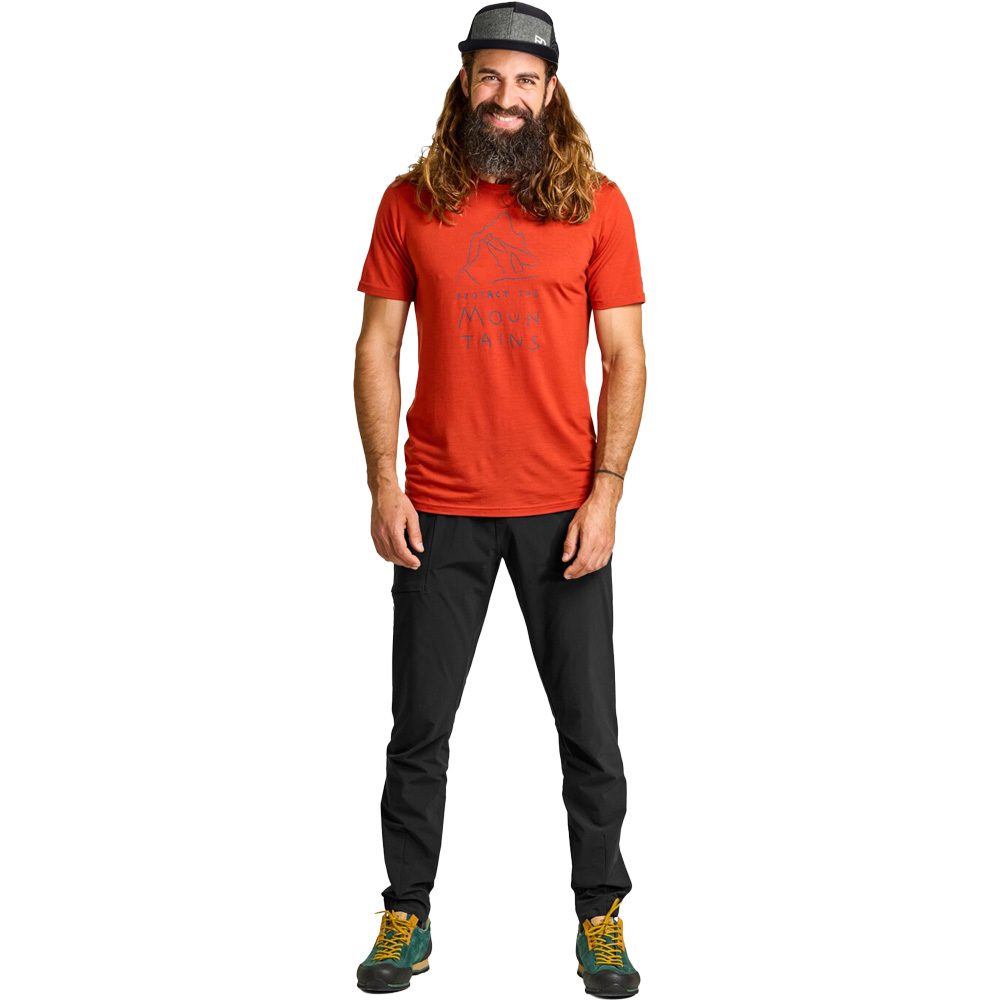 ORTOVOX 150 Cool MTN Protector T-Shirt Herren cengia rossa