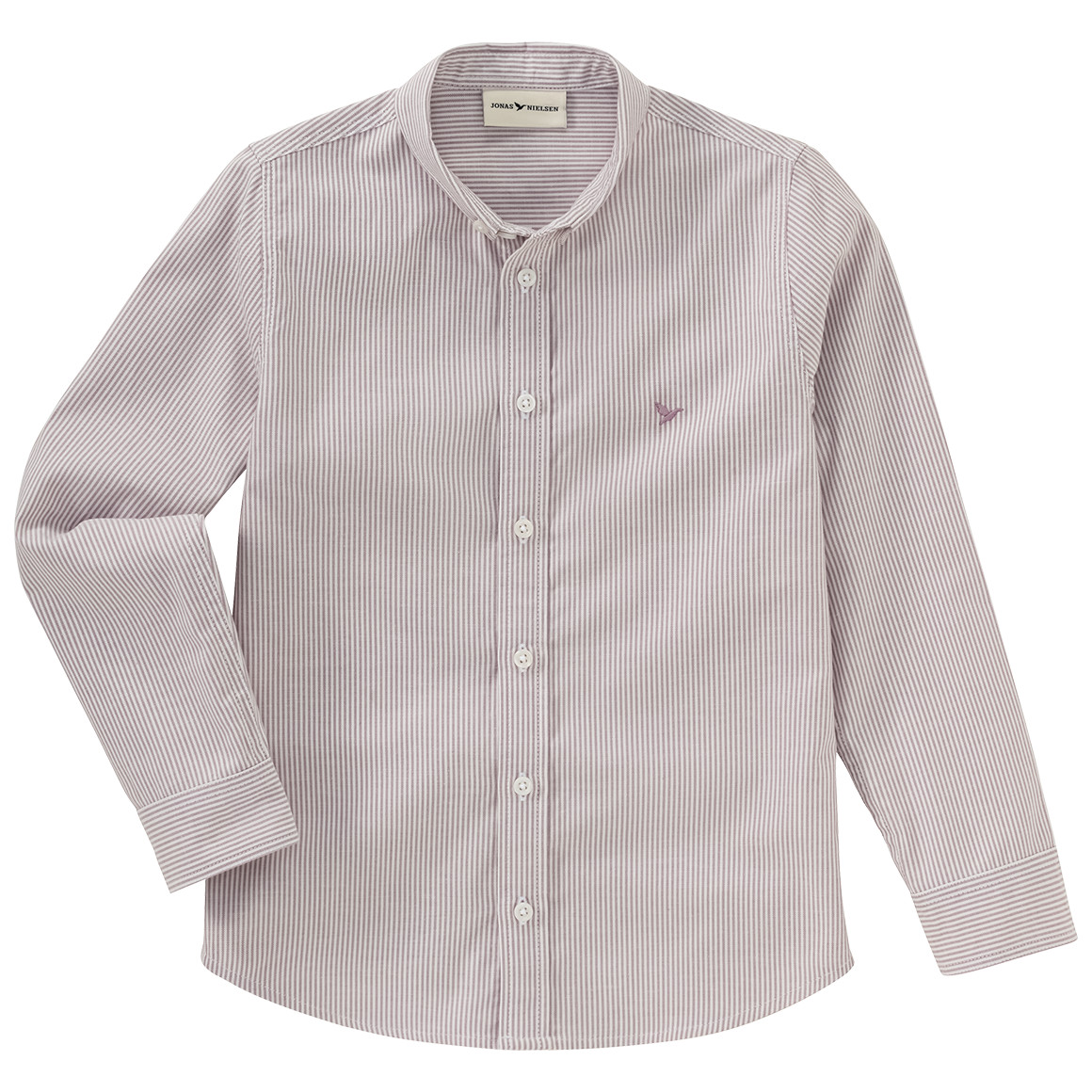 Jonas Nielsen Jungen Hemd mit Button-down-Kragen helllila / weiss