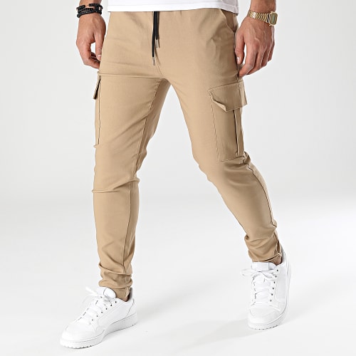 Pantalon Cargo Beige Foncé