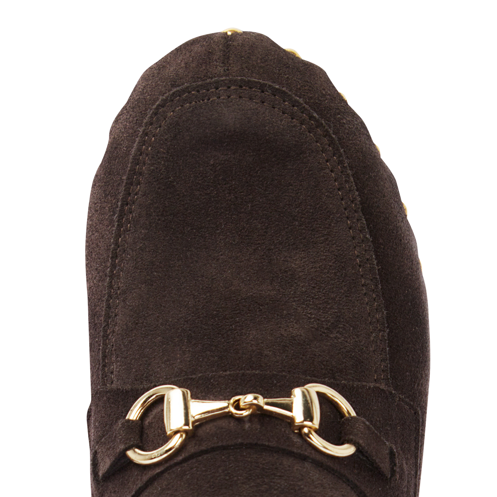 YORSI - Sabots mocassins en cuir velours| Marron