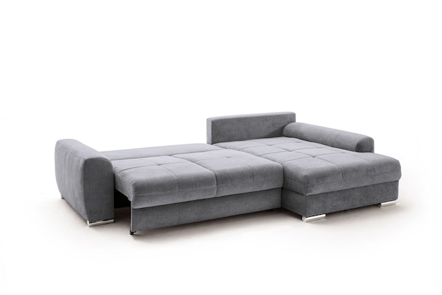 Schlafsofa Kelly Stoffbezug Anthrazit ca. 283 x 181 cm