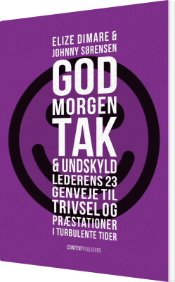Godmorgen, Tak & Undskyld - Elize Dimare - Bog