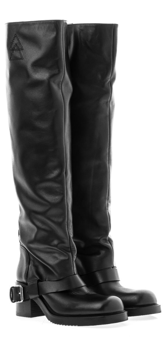 Elena Iachi Hooded Biker Boots
