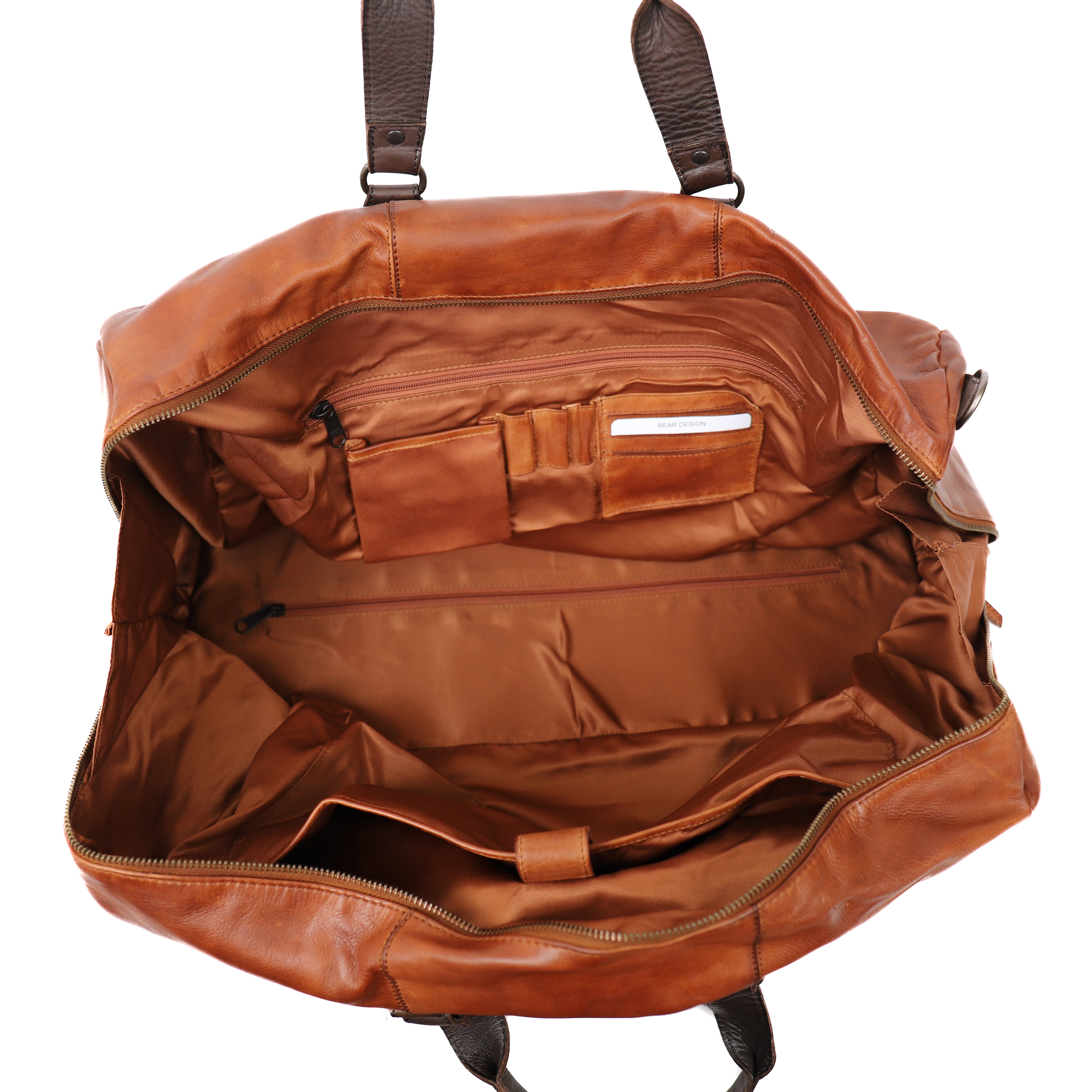 Weekendtas 'Lucien' cognac/bruin Cognac/Bruin