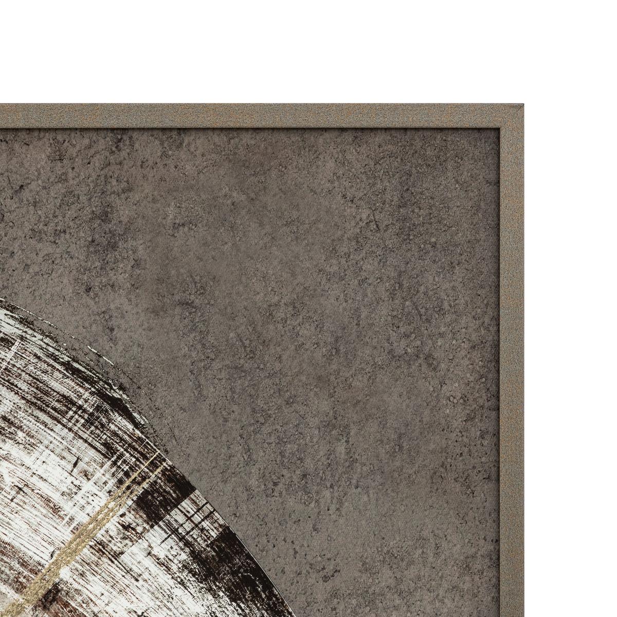 TOILE IMPRIMEE ENCADREE IZZIE EFFET ALU D.100X100CM