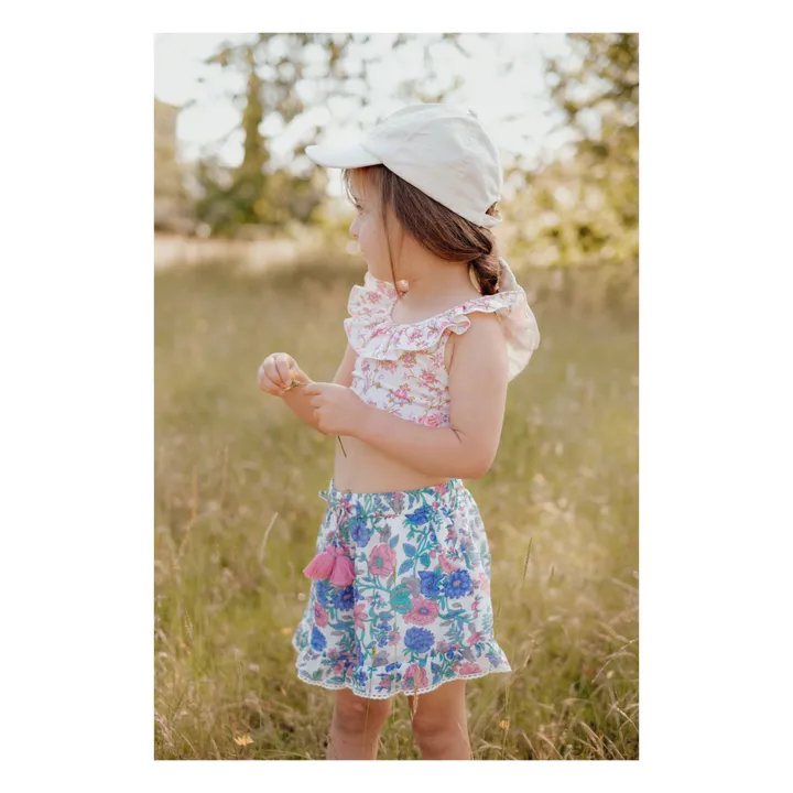 Louise Misha Short Vallaloid Fleuri | Bleu