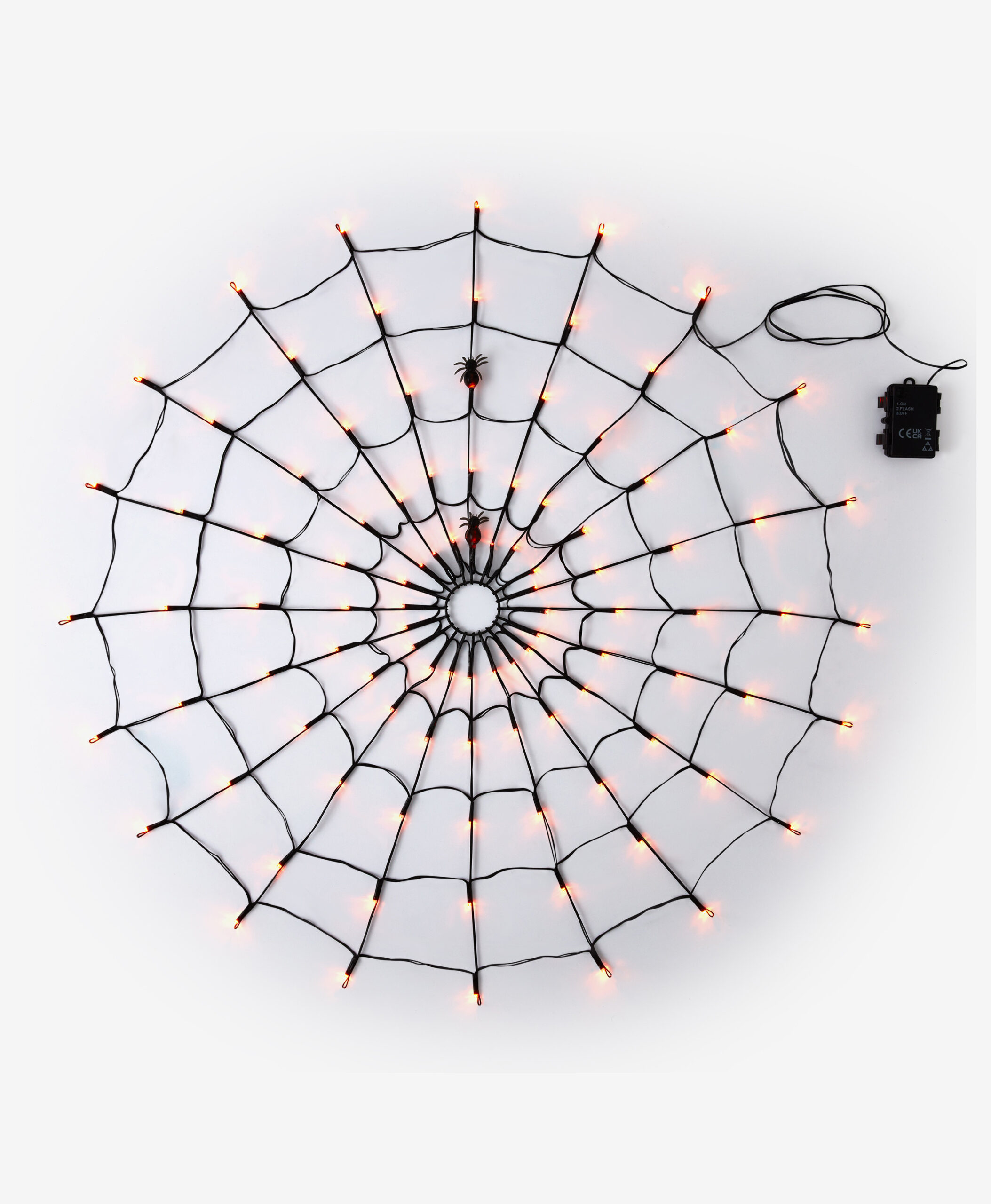 LED-Spinnennetz-Deko