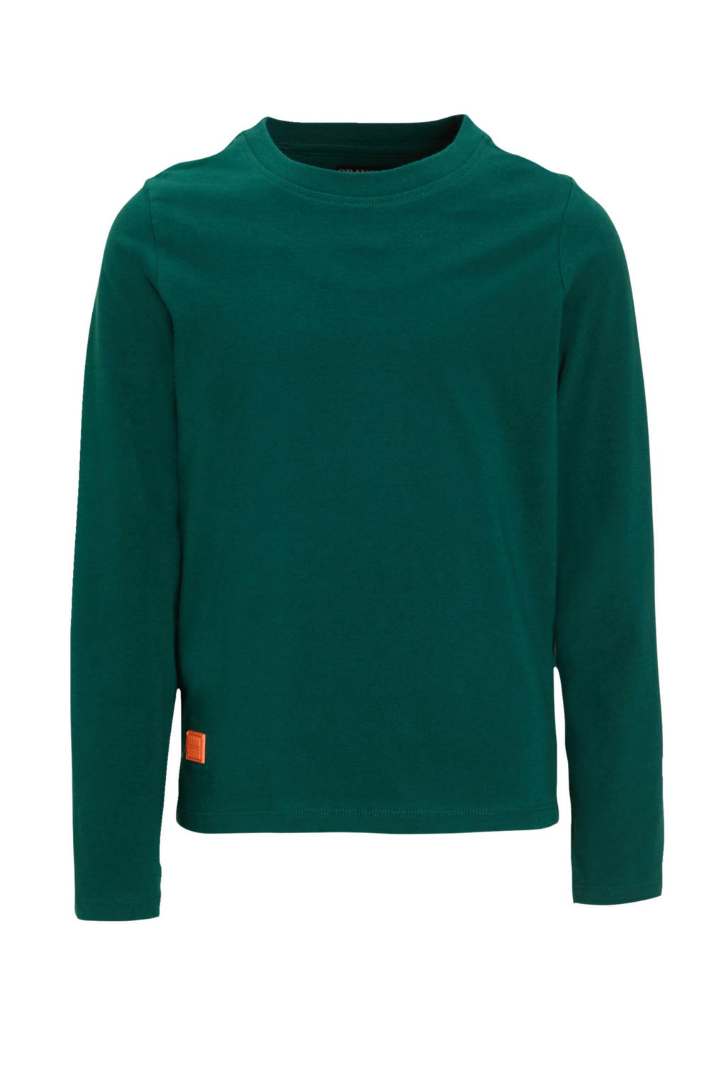 Orange Stars longsleeve Raz met backprint donkergroen