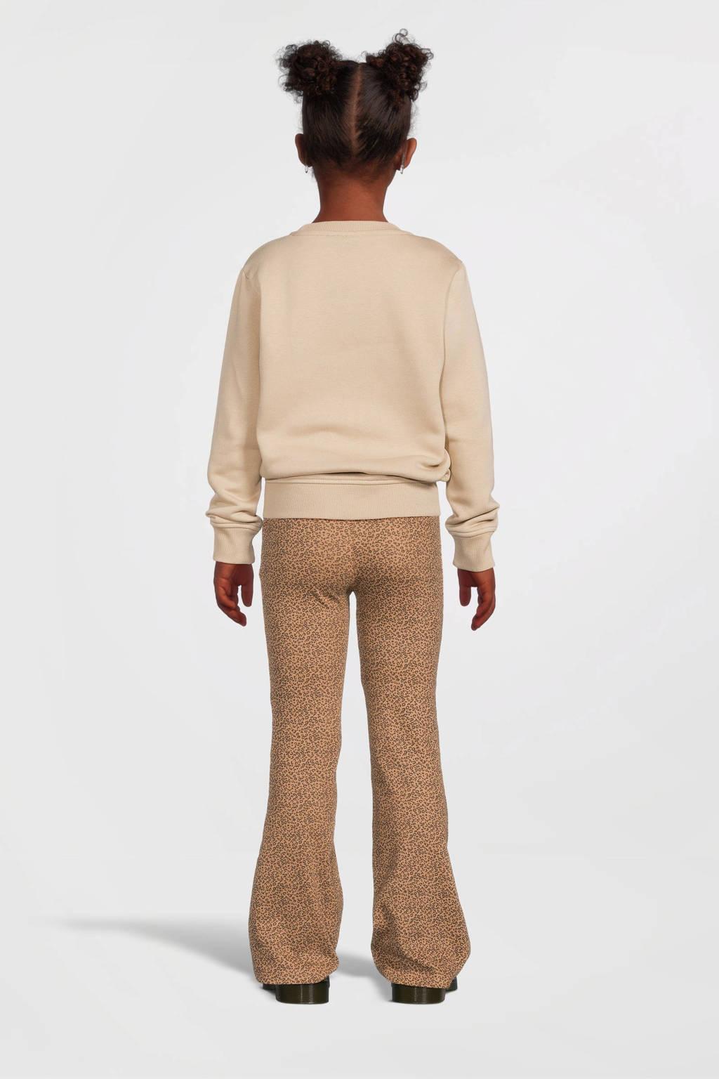 LOOXS broek met all over print bruin
