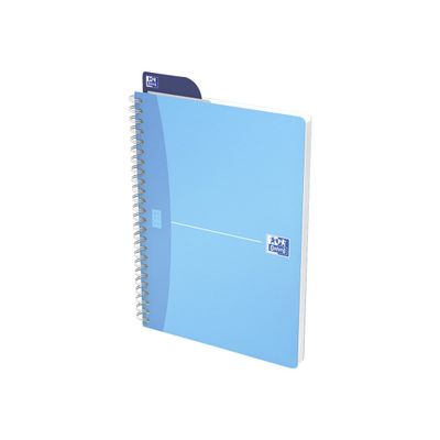 Oxford Office MyColours - Cahier polypro à spirale - A5 - 180 pages - petits carreaux (5x5 mm) - disponible dans différentes couleurs