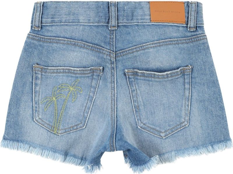 Only - KMGRobyn - Mini Jeans - Blauw Denim - 5-pocket-style - Ripped