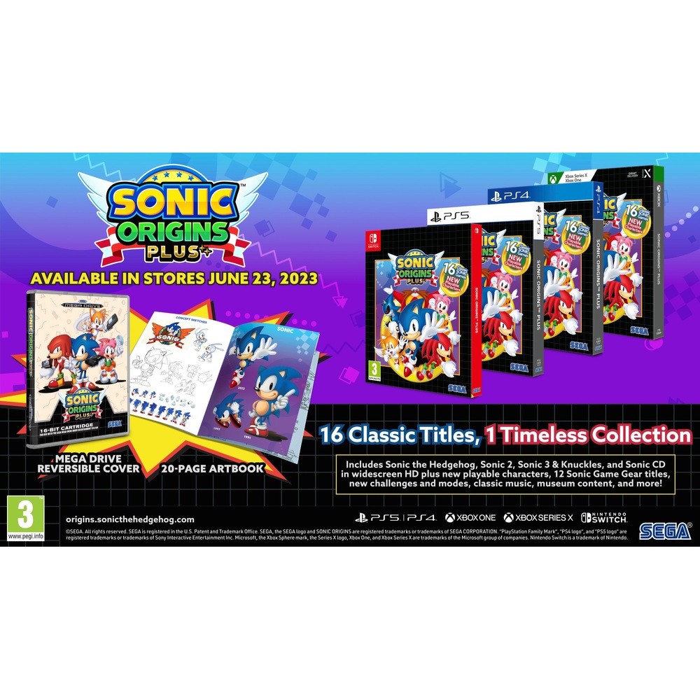 Sonic Origins Plus Nintendo Switch