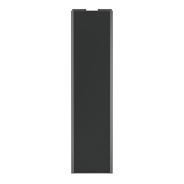 Porte de placard coulissante anthracite profil gris GoodHome Arius H. 248,5 x L. 62.2 cm + amortisseurs