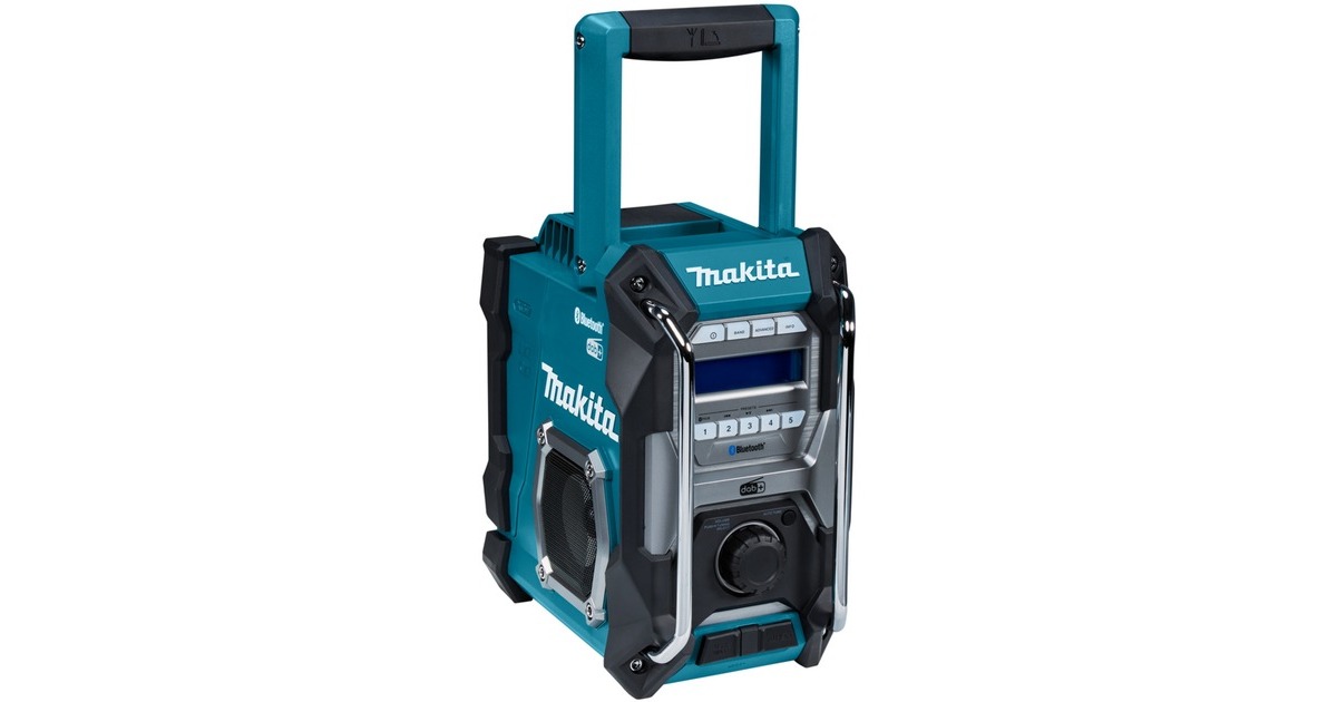 MakitaBouwradio FM DAB/DAB+ Bluetooth MR004GZ | 12V-40V max  (Blauw, In doos, accu's en lader niet inbegrepen)