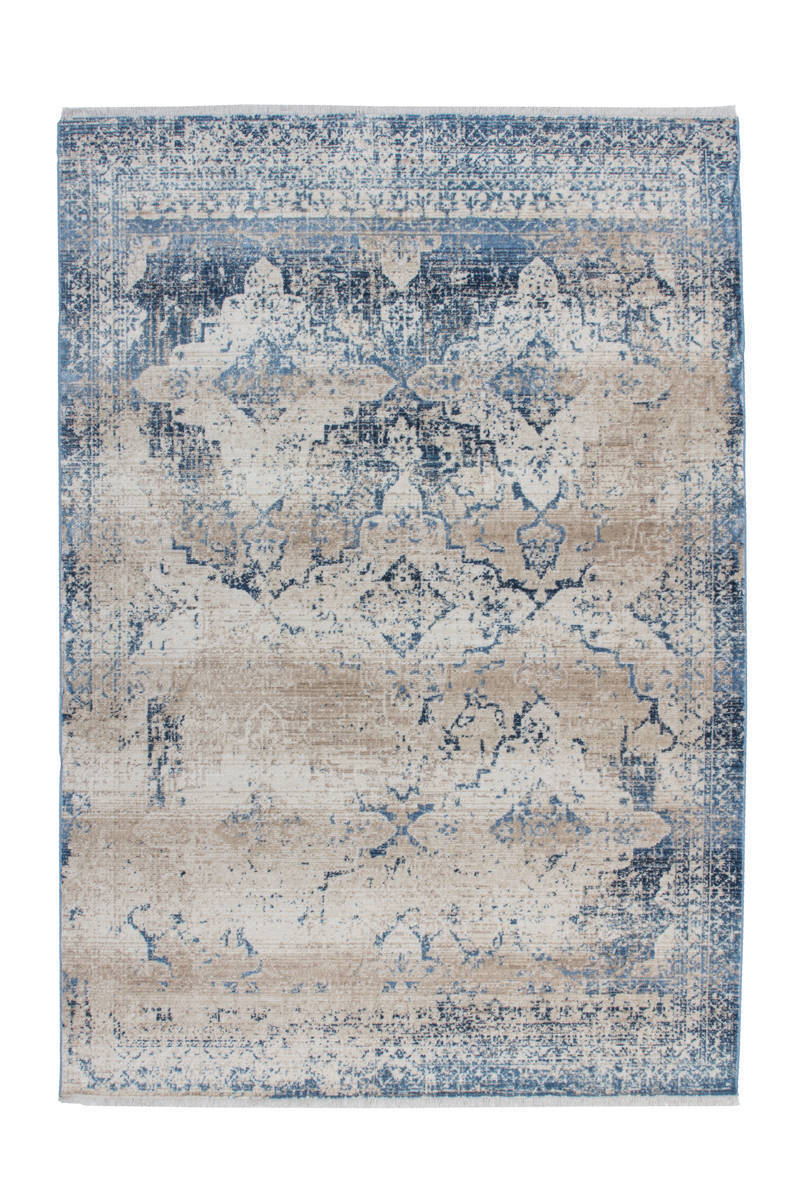 Teppich ANTIGUA 500 - creme-blau - 160x230 cm